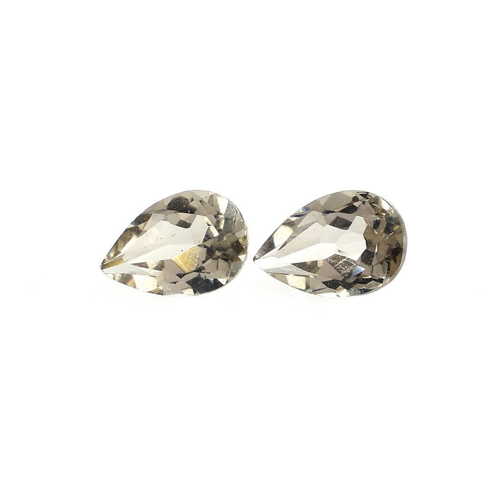 SMOKY QUARTZ CUT PEAR (VERY LITE/CLEAN) 5.50X3.70MM 0.30 Cts.