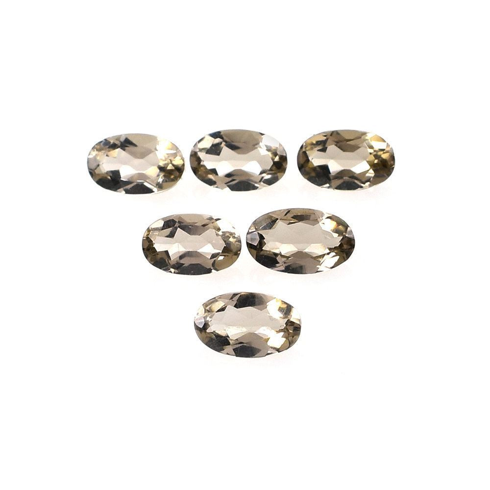 SMOKY QUARTZ CUT OVAL (LITE/CLEAN) 5X3MM 0.23 Cts.