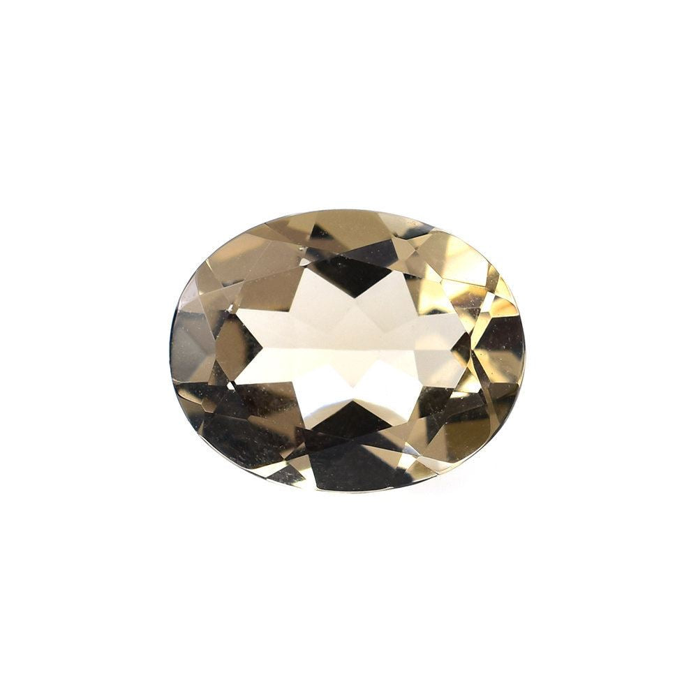 SMOKY QUARTZ CUT OVAL (LITE/CLEAN) 10X8MM 2.16 Cts.