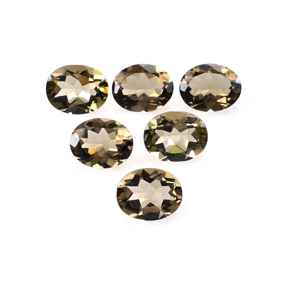 SMOKY QUARTZ CUT OVAL (LITE/CLEAN) 10X8MM 2.16 Cts.