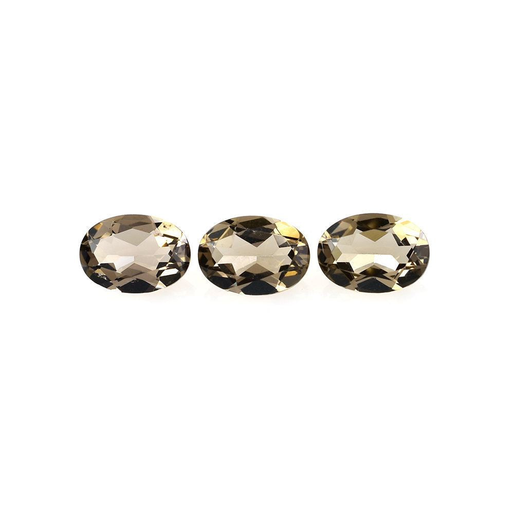 SMOKY QUARTZ CUT OVAL (LITE) 7X5MM 0.69 Cts.