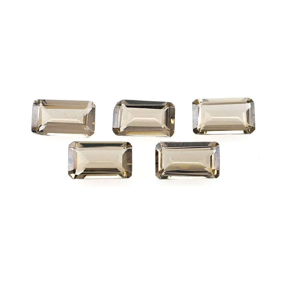 SMOKY QUARTZ STEP CUT OCTAGON (LITE/CLEAN) 5X3MM 0.23 Cts.