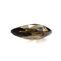 SMOKY QUARTZ ROSE CUT BRIOLETTE PEAR 14X10MM 4.65 Cts.