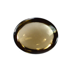 SMOKY QUARTZ PLAIN OVAL CAB 12X10MM 4.06 Cts.