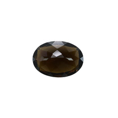SMOKY QUARTZ CUT OVAL (DARK/CELAN) 14X10MM 5.10 Cts.