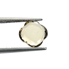 SMOKY QUARTZ BOTH SIDE TABLE CUT FLOWER (LITE) 8.00X8.00 MM 1.85 Cts.