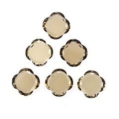 SMOKY QUARTZ BOTH SIDE TABLE CUT FLOWER (LITE) 8.00X8.00 MM 1.85 Cts.