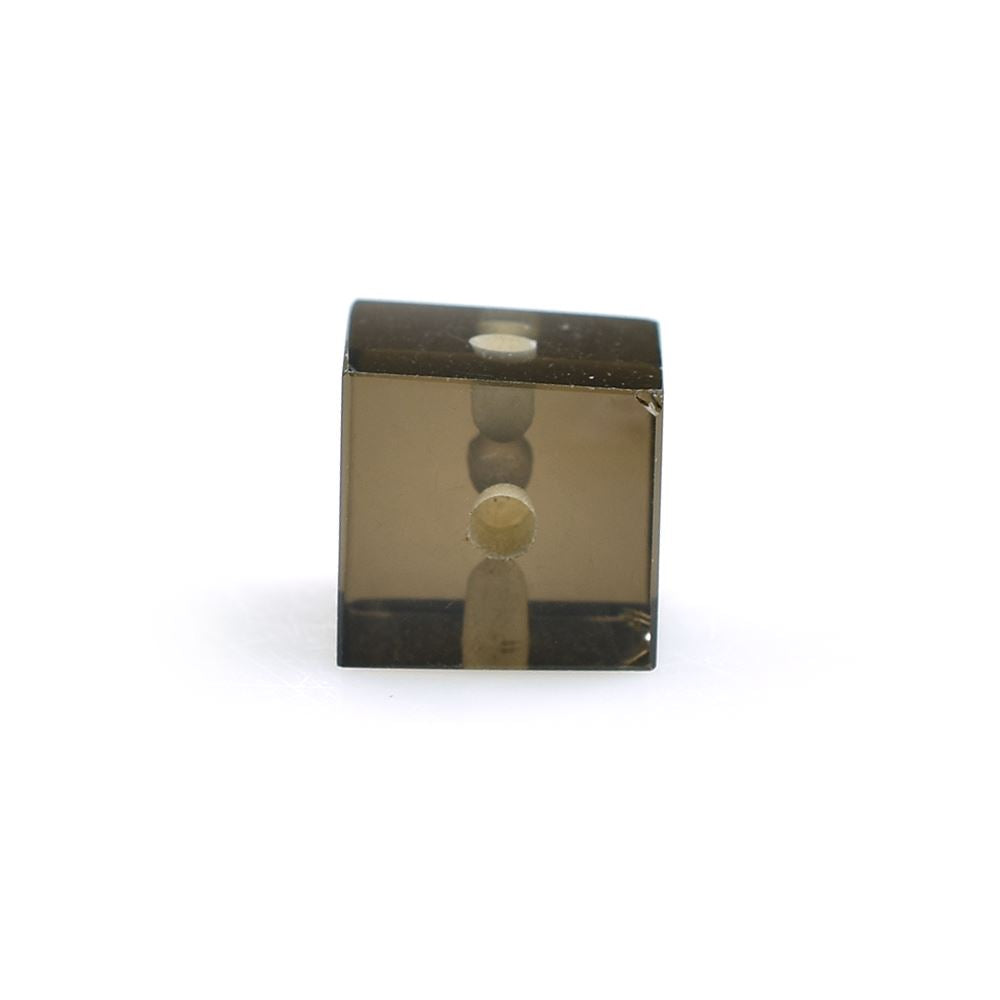 SMOKY QUARTZ PLAIN CUBE (H/D-2.00MM)(MEDIUM)(CLEAN) 10.00X10.00 MM 12.24 Cts.