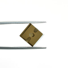 SMOKY QUARTZ PLAIN CUBE (H/D-2.00MM)(MEDIUM)(CLEAN) 10.00X10.00 MM 12.24 Cts.