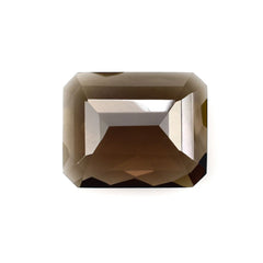 SMOKY QUARTZ CHECKER TOP OCTAGON (DARK)(CLEAN) 19.00X15.30 MM 14.76 Cts.