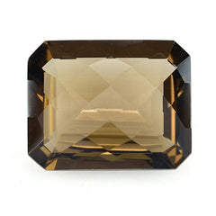 SMOKY QUARTZ CHECKER TOP OCTAGON (MEDIUM)(CLEAN) 19.00X15.30 MM 14.69 Cts.