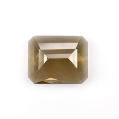 SMOKY QUARTZ CHECKER TOP OCTAGON (MEDIUM)(CLEAN) 19.00X15.30 MM 14.69 Cts.