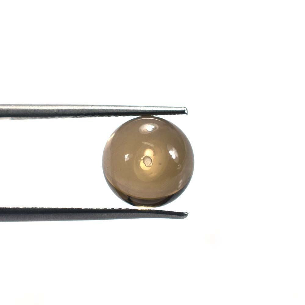 SMOKY QUARTZ PLAIN ROUND BALL (LIGHT)(CLEAN)(H/D_0.75) 10.00X10.00 MM 7.16 Cts.