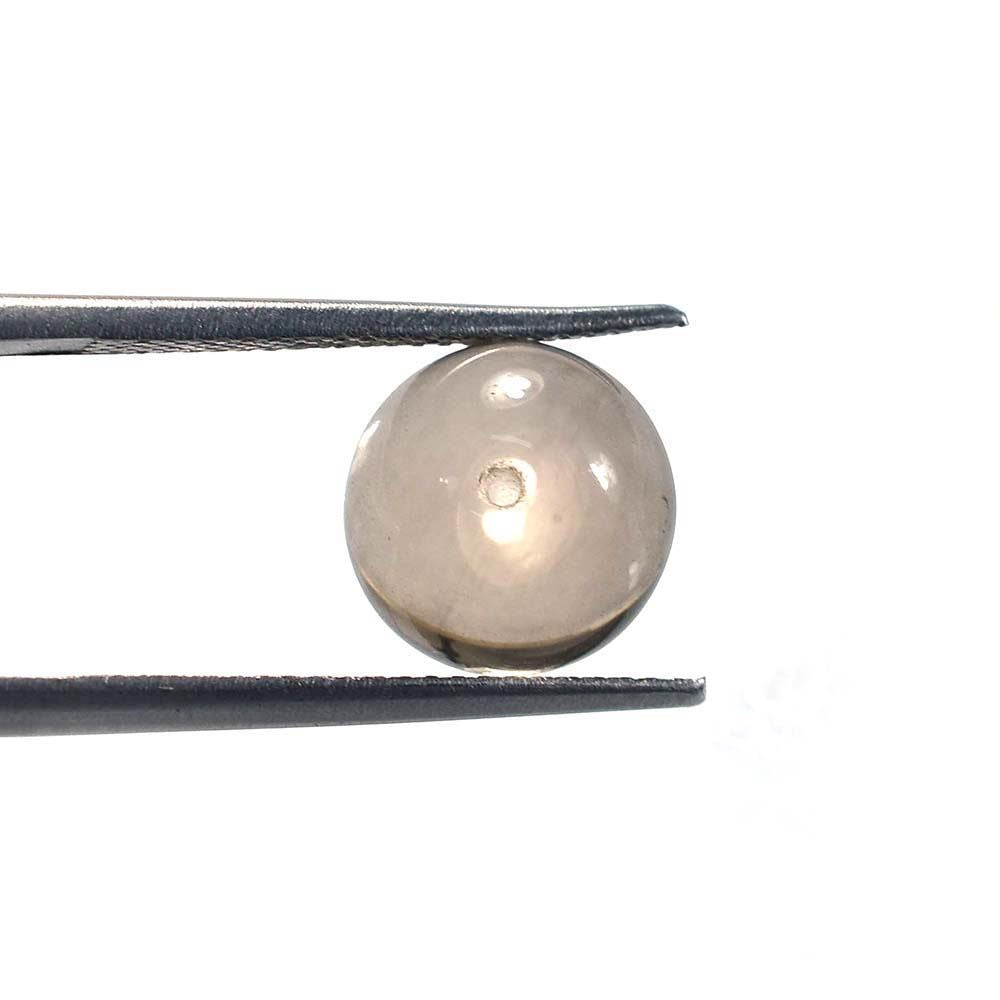SMOKY QUARTZ PLAIN ROUND BALL (VERY LIGHT)(CLEAN)(H/D_0.75) 10.00X10.00 MM 6.98 Cts.