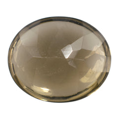 SMOKY QUARTZ BUFFTOP OVAL 12X10MM 4.20 Cts.