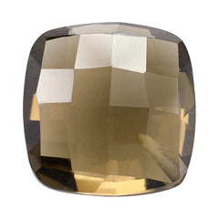 SMOKY QUARTZ BRIOLETTE CUSHION WITH HALF DRILL AT CORNER 10MM 3.91 Cts.