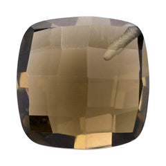 SMOKY QUARTZ BRIOLETTE CUSHION WITH HALF DRILL AT CORNER 10MM 3.91 Cts.