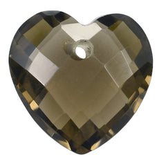 SMOKY QUARTZ BRIOLETTE HEART (FULL DRILL) 12MM 5.26 Cts.