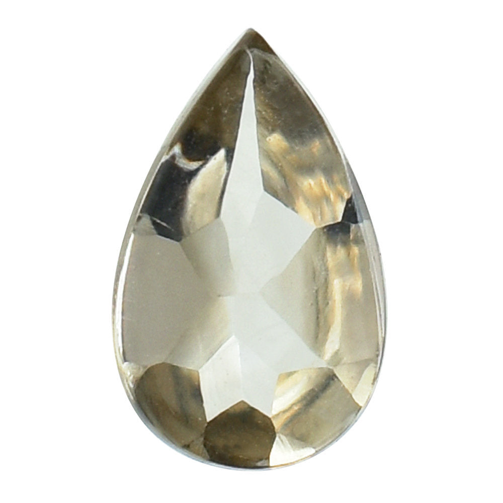 SMOKY QUARTZ BUFFTOP PEAR 5X3MM 0.19 Cts.
