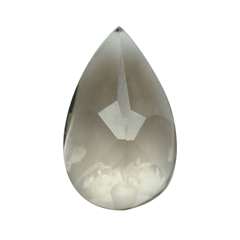 SMOKY QUARTZ BUFFTOP PEAR 5X3MM 0.19 Cts.