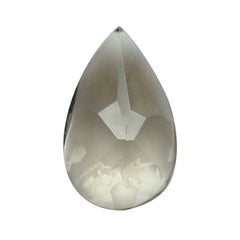 SMOKY QUARTZ BUFFTOP PEAR 5X3MM 0.19 Cts.