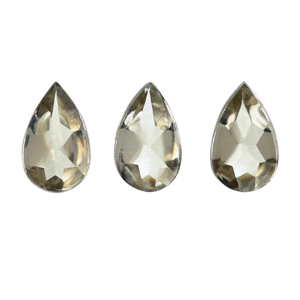 SMOKY QUARTZ BUFFTOP PEAR 5X3MM 0.19 Cts.
