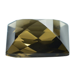 SMOKY QUARTZ CHECKER CUT SQUARE 15MM 12.46 Cts.