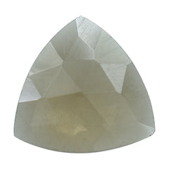 SMOKY QUARTZ ROSE CUT BRIOLETTE TRILLION 9MM 1.50 Cts.