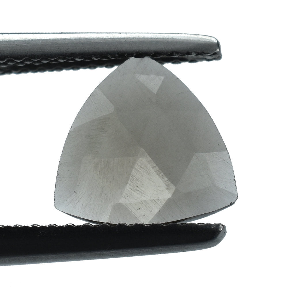 SMOKY QUARTZ ROSE CUT BRIOLETTE TRILLION 9MM 1.50 Cts.