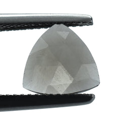 SMOKY QUARTZ ROSE CUT BRIOLETTE TRILLION 9MM 1.50 Cts.