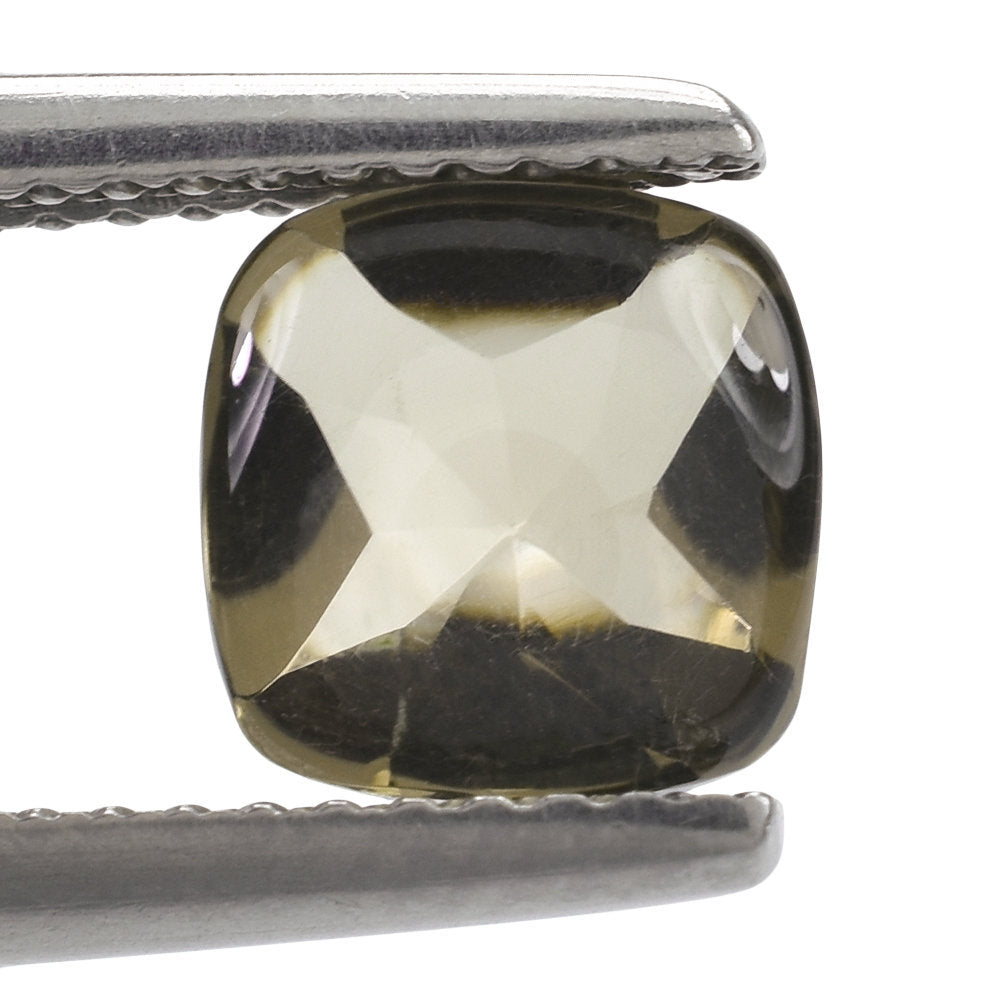 SMOKY QUARTZ BUFFTOP CUSHION 7MM 1.42 Cts.