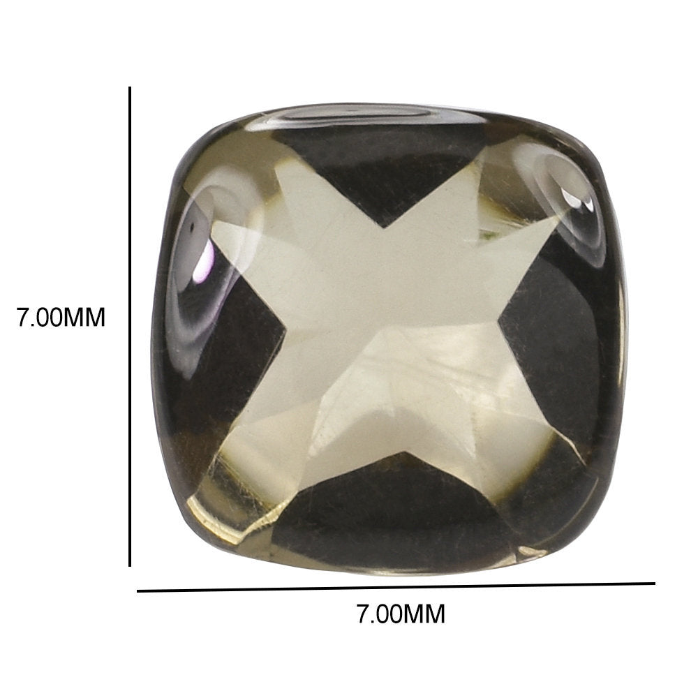 SMOKY QUARTZ BUFFTOP CUSHION 7MM 1.42 Cts.