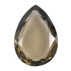SMOKY QUARTZ CUT PEAR WITH BOTH SIDE TABLE 14X10MM 4.00 Cts.