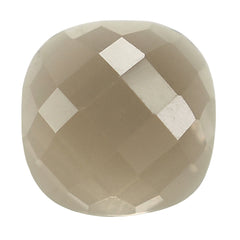 SMOKY QUARTZ CHECKER CUSHION CAB 6MM 0.77 Cts.
