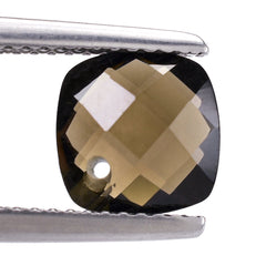 SMOKY QUARTZ BRIOLETTE CUSHION (FULL DRILL) 8MM 1.80 Cts.