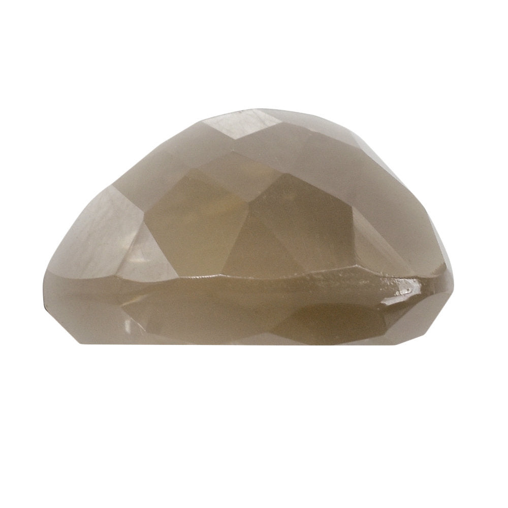 SMOKY QUARTZ CHECKER CUT FANCY HALF HEART 12MM 3.10 Cts.