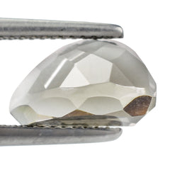 SMOKY QUARTZ CHECKER CUT FANCY HALF HEART 12MM 3.10 Cts.