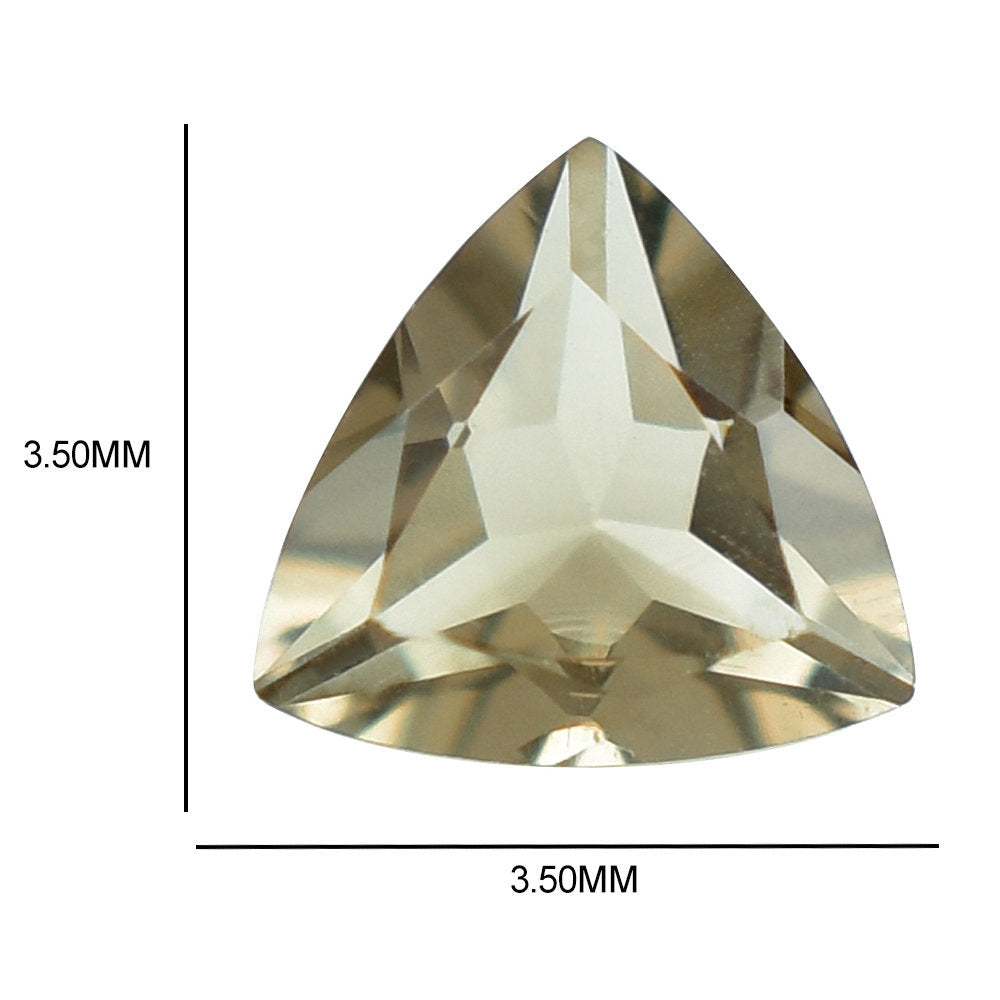SMOKY QUARTZ CUT TRILLION 3.50MM 0.12 Cts.