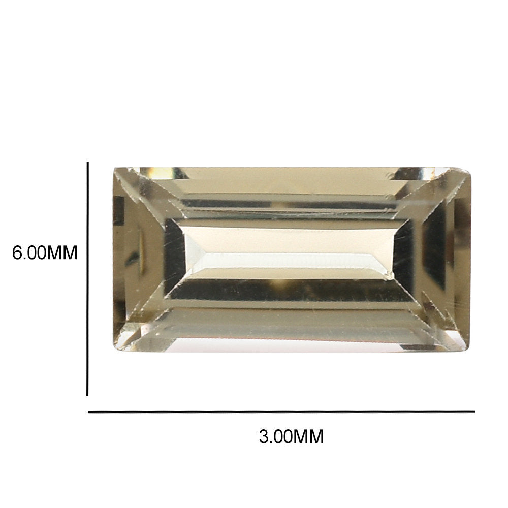 SMOKY QUARTZ CUT BAGUETTES 6X3MM 0.38 Cts.