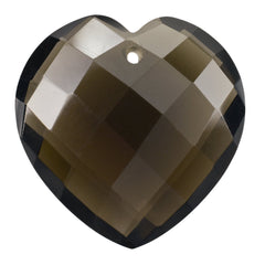 SMOKY QUARTZ BRIOLETTE HEART (FULL DRILL) 22MM 23.64 Cts.