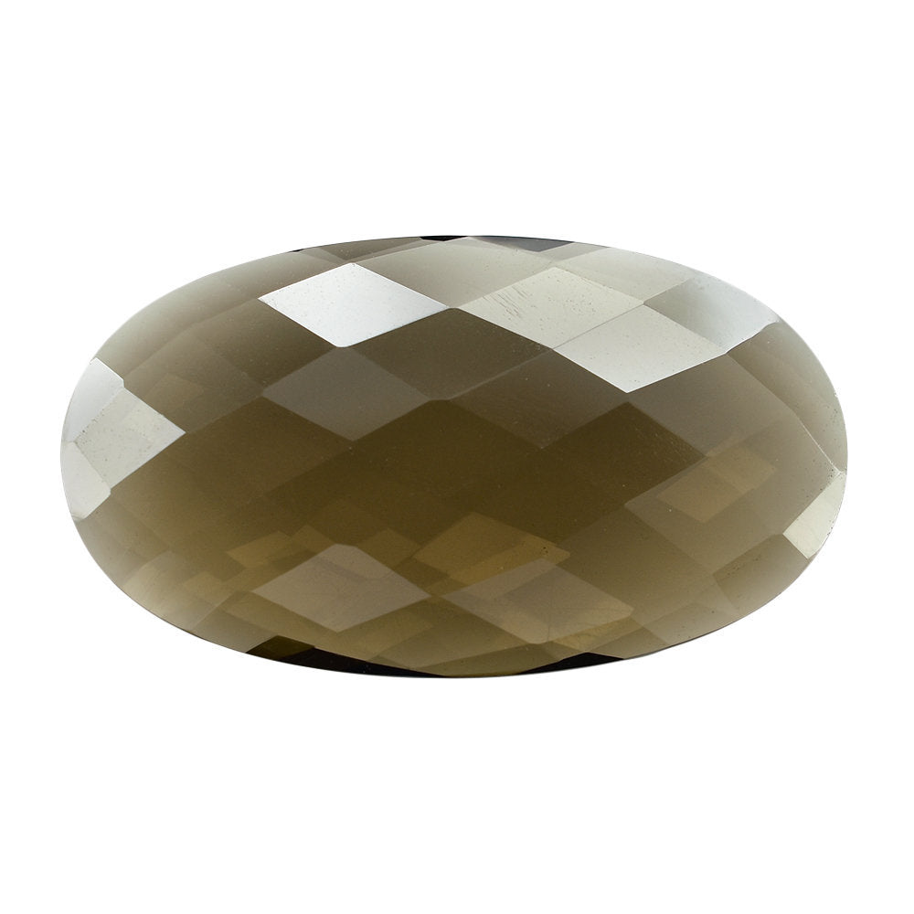 SMOKY QUARTZ BRIOLETTE OVAL 30X17MM 17.05 Cts.
