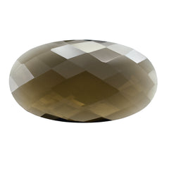 SMOKY QUARTZ BRIOLETTE OVAL 30X17MM 17.05 Cts.