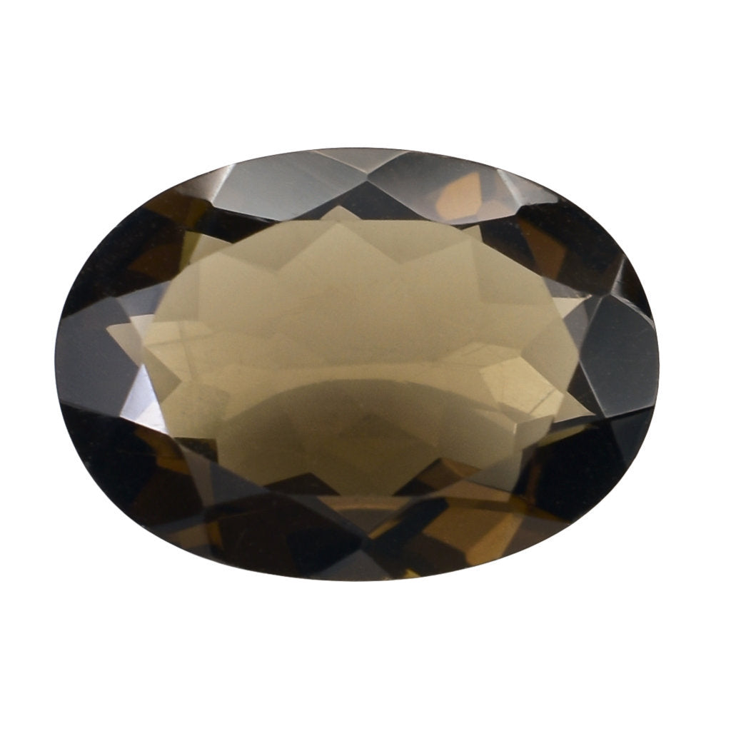 SMOKY QUARTZ CUT OVAL 18X13MM 9.06 Cts.