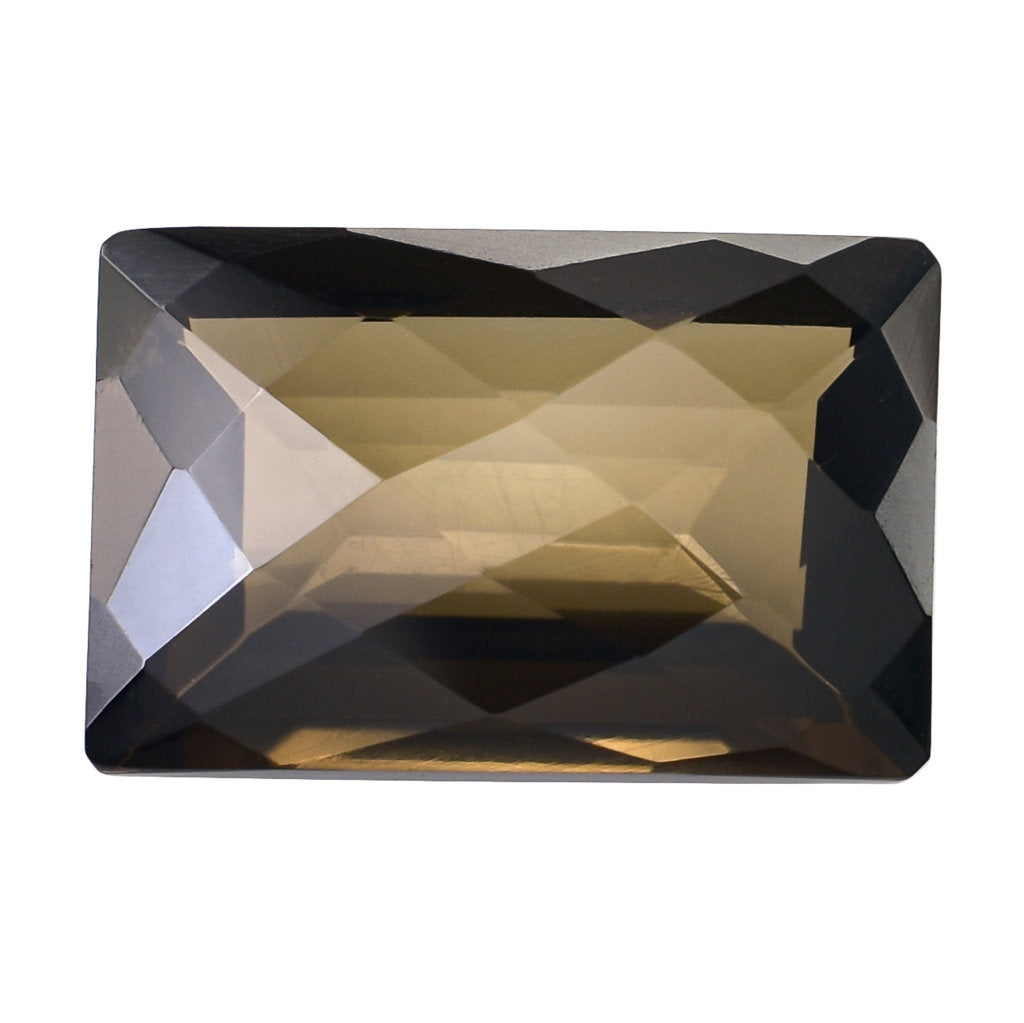 SMOKY QUARTZ CHECKER CUT OCTAGON 20X13MM 16.60 Cts.