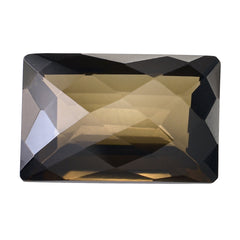SMOKY QUARTZ CHECKER CUT OCTAGON 20X13MM 16.60 Cts.