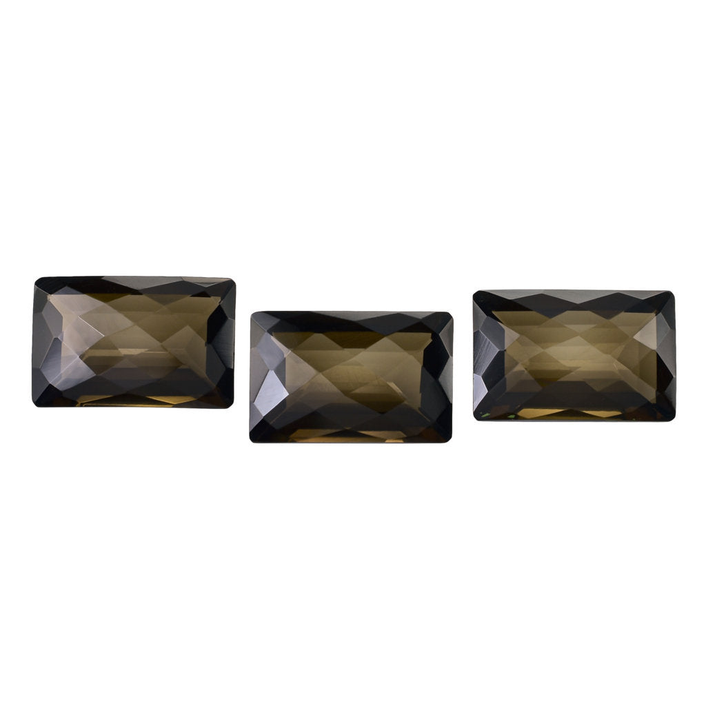 SMOKY QUARTZ CHECKER CUT OCTAGON 20X13MM 16.60 Cts.