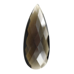 SMOKY QUARTZ BRIOLETTE PEAR 30X12MM 10.88 Cts.