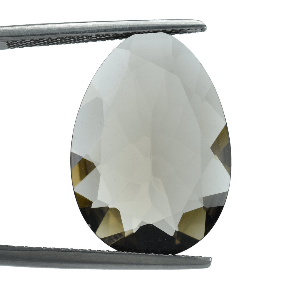 SMOKY QUARTZ IRREGULAR CUT OVAL 22X15.50MM 11.71 Cts.