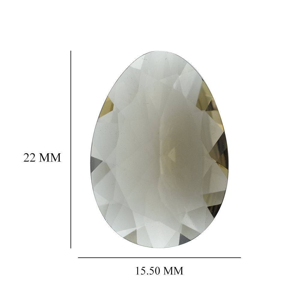 SMOKY QUARTZ IRREGULAR CUT OVAL 22X15.50MM 11.71 Cts.