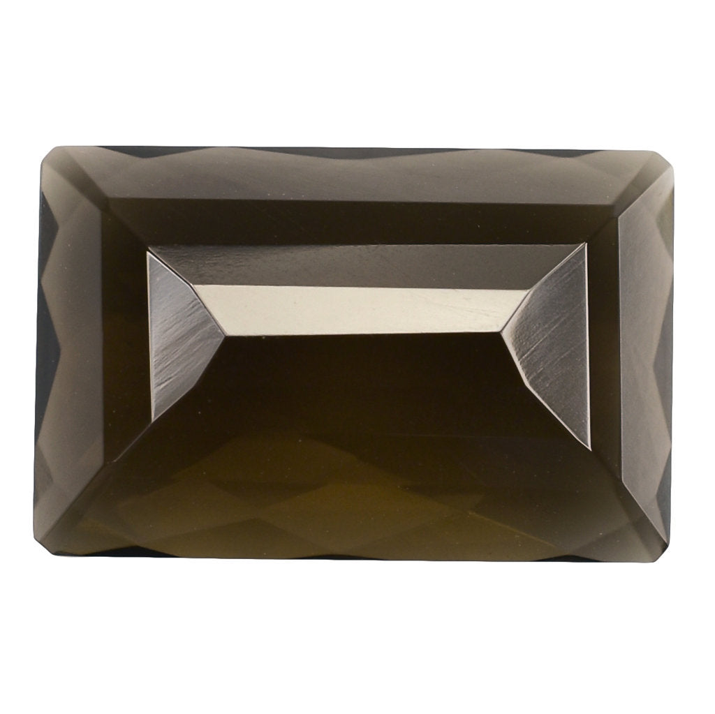 SMOKY QUARTZ CHECKER CUT OCTAGON 20X13 MM 16.38 Cts.